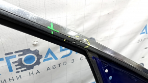 Ușa este goală, față dreapta, Honda Accord 13-17, albastră B553P, rama de sticlă este îndoită