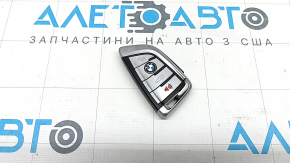 Ключ BMW 5 G30 17-23 smart, 4 кнопки, светлое жало, тычки, надломана накладка