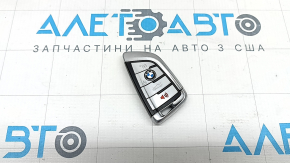 Ключ BMW 5 G30 17-23 smart, 4 кнопки, светлое жало, тычки, отсутствует накладка