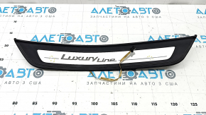 Ornament prag exterior stânga spate BMW 5 G30 17-23 Luxury Line, cu iluminare, crestături, zgârieturi