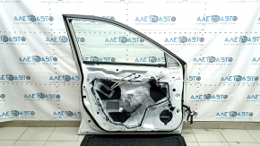 Дверь в сборе передняя левая Nissan Rogue 14-20 keyless, белый QAB, тычка на молдинге