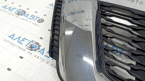 Решетка радиатора grill Nissan Rogue 17-20 без камеры, под радар, под круглую эмблему, japan built, песок