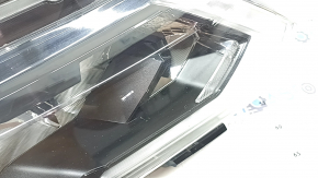 Фара передняя правая Nissan Rogue 17-20 галоген, песок, трещина в корпусе