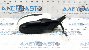 Ansamblu oglindă retrovizoare dreapta Nissan Rogue 17-20 15 pini, alb, încălzit, semnalizator, cameră