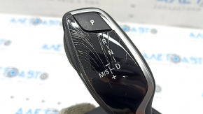 Schimbător de viteze BMW 5 G30 17-23 plastic, crăpături în sticlă