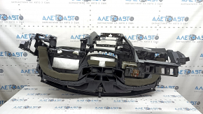 Торпедо передняя панель с AIRBAG Nissan Rogue 14-20 черная, ржавый пиропатрон