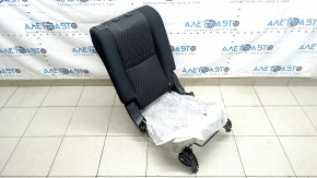 Spătarul scaunelor din spate, al doilea rând, dreapta, Nissan Rogue 17-20, material textil negru, cu cadru inferior, îndoit