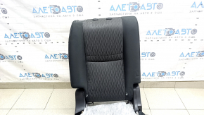 Spătarul scaunelor din spate, al doilea rând, dreapta, Nissan Rogue 17-20, material textil negru, cu cadru inferior, îndoit
