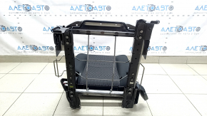 Spătarul scaunelor din spate, al doilea rând, dreapta, Nissan Rogue 17-20, material textil negru, cu cadru inferior, îndoit