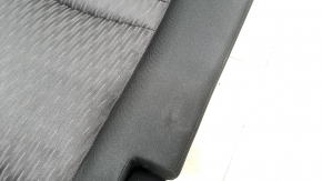 Spătarul scaunelor din spate, al doilea rând, dreapta, Nissan Rogue 17-20, material textil negru, cu cadru inferior, îndoit