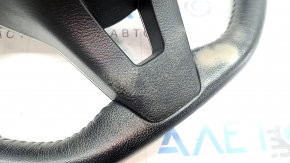 Руль голый Nissan Rogue 19-20 кожа черная, с подогревом, без кнопок, царапины, в краске