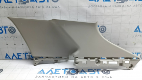 Накладка задней стойки верхняя правая Nissan Ariya 23-26 серая, царапины, побелел пластик