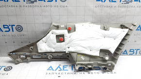 Накладка задней стойки верхняя правая Nissan Ariya 23-26 серая, царапины, побелел пластик