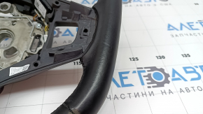 Руль голый VW Jetta 22-26 кожа черный, без кнопок и накладки, потерт, царапины
