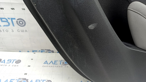 Ornamente ușă, placă spate dreapta, Honda Accord 18-18, negre, cu inserție din piele gri, cotieră din piele gri, mulaj sub lemn gri, zgârieturi