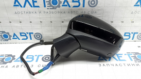 Ansamblu oglindă laterală stânga Nissan Ariya 23-26 9+1 pini, negru, încălzit, BSM, cameră, Empower+, zgârieturi