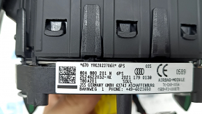 Подушка безопасности airbag в руль водительская Audi Q5 80A 18-24 черная, тип 1, царапины