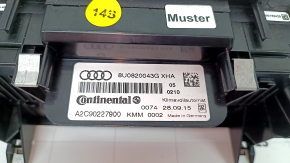 Управление климат-контролем Audi Q3 8U 15-18 auto, dual zone с подогревом, царапины