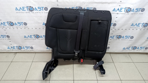 Spătarul scaunelor din spate, al doilea rând, dreapta, Hyundai Tucson 22-24, material textil negru, cu centură, cusături negre, fără tetieră, fără airbag, se poate curăța chimic