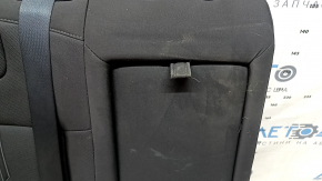 Spătarul scaunelor din spate, al doilea rând, dreapta, Hyundai Tucson 22-24, material textil negru, cu centură, cusături negre, fără tetieră, fără airbag, se poate curăța chimic