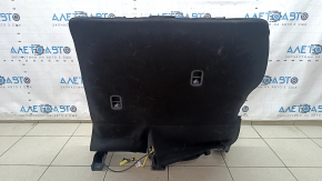 Spătarul scaunelor din spate, al doilea rând, dreapta, Hyundai Tucson 22-24, material textil negru, cu centură, cusături negre, fără tetieră, fără airbag, se poate curăța chimic