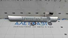 Ornament prag ușă spate dreapta exterior Mercedes W167 GLE 350 450 20-26 cromat cu lumini de fundal, denivelări, zgârieturi
