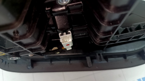 Накладка центральной консоли верхняя Mercedes W167 GLE 20-25 кожа коричневая с хром, с подсветкой