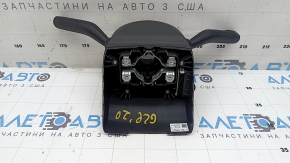 Ansamblu comutatoare coloană direcție chitară Mercedes W167 GLE 350 450 20-22 negru cu cablu fără volan încălzit, reglaj sub coloana de direcție