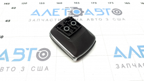 Подлокотник накладки центральной консоли Mercedes W167 GLE 20-24 кожа коричневая с хромом, тычки