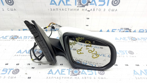 Oglindă laterală dreapta completă Mercedes W167 GLE 350 450 20-25 8+8+4 semnalizator, încălzit, iluminare spate, BSM, cameră, albă, ciobită