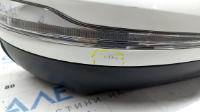Oglindă laterală dreapta completă Mercedes W167 GLE 350 450 20-25 8+8+4 semnalizator, încălzit, iluminare spate, BSM, cameră, albă, ciobită