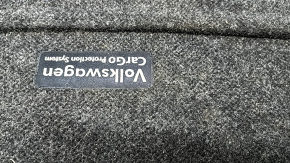 Covoraș portbagaj spate din material textil pentru VW Tiguan 18-24, negru, pentru 3 rânduri de scaune, crăpat, necesită curățare