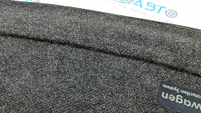 Covoraș portbagaj spate din material textil pentru VW Tiguan 18-24, negru, pentru 3 rânduri de scaune, crăpat, necesită curățare