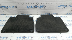 Set covorașe, din material textil, Mercedes W167 GLE 350 450 20-25, gri închis, 3 rânduri, uzate, curățabile chimic
