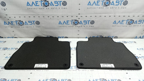 Set covorașe, din material textil, Mercedes W167 GLE 350 450 20-25, gri închis, 3 rânduri, uzate, curățabile chimic