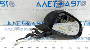 Зеркало боковое правое в сборе Hyundai Santa FE 21-23 10 пинов, BSM, подогрев, поворотник, подсветка, черное