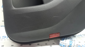 Ornament ușă, placă spate dreapta, completă, Mercedes W167 GLE 350 450 20-25, gri închis, inserție și cotieră, piele maro, mulaj sub lemn închis pentru controlul scaunului, cu mâner, Burmester, fără perdea, zgârieturi