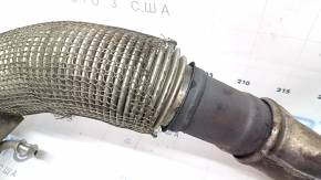 Țeava de eșapament cu convertor catalitic Audi Q3 8U 15-18 CCTA are o plasă ruptă și este ruginită