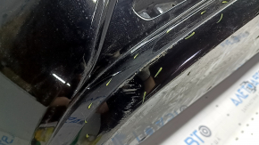 Губа заднего бампера Nissan Ariya 23-26 под парктроники, без заглушки, царапины, примят, трещины, надрывы, сломаны крепления