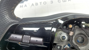 Руль голый Nissan Ariya 23-26 кожа черная с подогревом без автопилота, с кнопками, царапины
