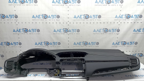 Торпедо передняя панель с AIRBAG Honda CRV 20-22 черная, с дефлекторами