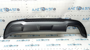 Накладка заднего бампера нижняя Hyundai Santa FE 21-23 XRT структура с графит, царапины