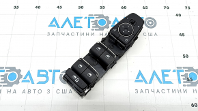 Comandă ridicare geam stânga față Hyundai Santa FE 19-23 neagră, 2 auto, siguranță copii, ornamente cromate