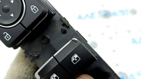 Comandă ridicare geam stânga față Hyundai Santa FE 19-23 neagră, 2 auto, siguranță copii, ornamente cromate