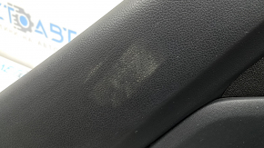 Ornament ușă, placă spate stânga, Hyundai Santa FE 21-23, negru, sub cortină, cu căptușeală, inserție și cotieră, piele neagră, lovituri, zgârieturi, necesită curățare