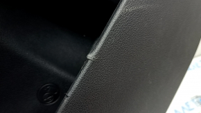 Ornament ușă, placă spate stânga, Hyundai Santa FE 21-23, negru, sub cortină, cu căptușeală, inserție și cotieră, piele neagră, lovituri, zgârieturi, necesită curățare