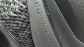 Ornament ușă, placă spate dreapta, Hyundai Santa FE 21-23, negru, sub cortină, cu căptușeală, inserție și cotieră, piele neagră, zgârieturi, necesită curățare