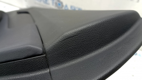 Ornament ușă, placă spate dreapta, Hyundai Santa FE 21-23, negru, sub cortină, cu căptușeală, inserție și cotieră, piele neagră, zgârieturi, necesită curățare