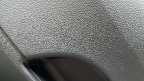 Ornament ușă, placă spate dreapta, Hyundai Santa FE 21-23, negru, sub cortină, cu căptușeală, inserție și cotieră, piele neagră, zgârieturi, necesită curățare