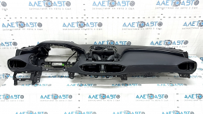 Panou de bord față cu AIRBAG Hyundai Santa FE 21-23 negru, cu suprapuneri și mulaje gri diamantate, zgârieturi